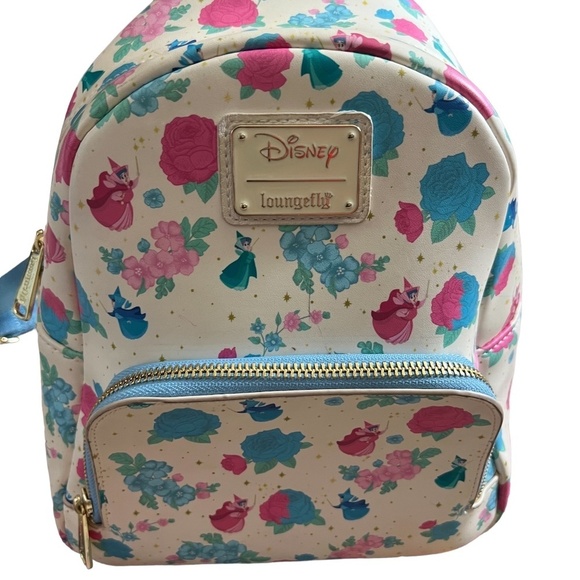 Loungefly Disney Sleeping Beauty Floral Fairy Godmothers AOP Backpack‎ main image 11